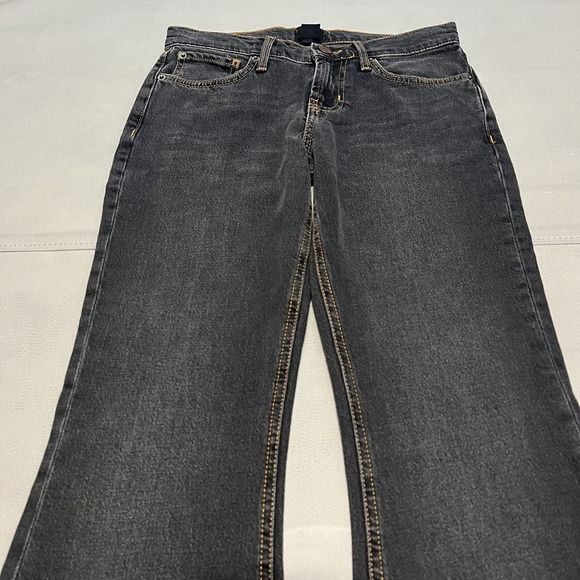 Urban Outfitter BDG Women‎ Black Flare Wide Leg Skate Baggy JNCO Jean-27x31-9775 - Picture 2 of 12